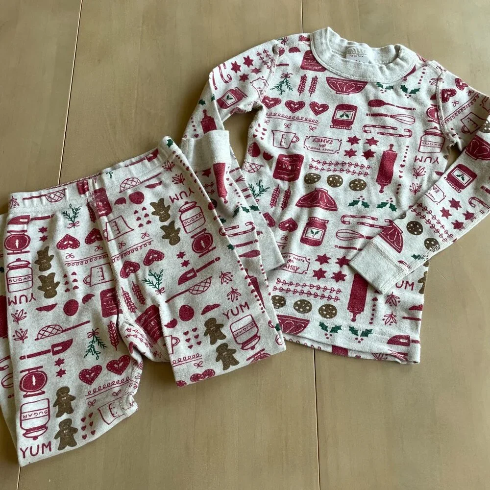 Hanna Andersson Bundle‎ of 3 Organic Cotton Christmas Pajamas - Size 4